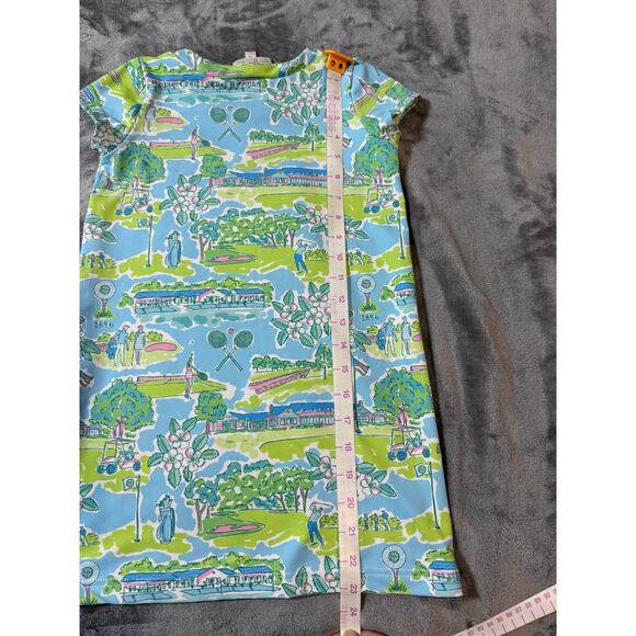 NWOT Kaeli Smith Size Medium Girl Dress Short Sleeve Crew Neck Gold‎ Tennis Club - Picture 6 of 7